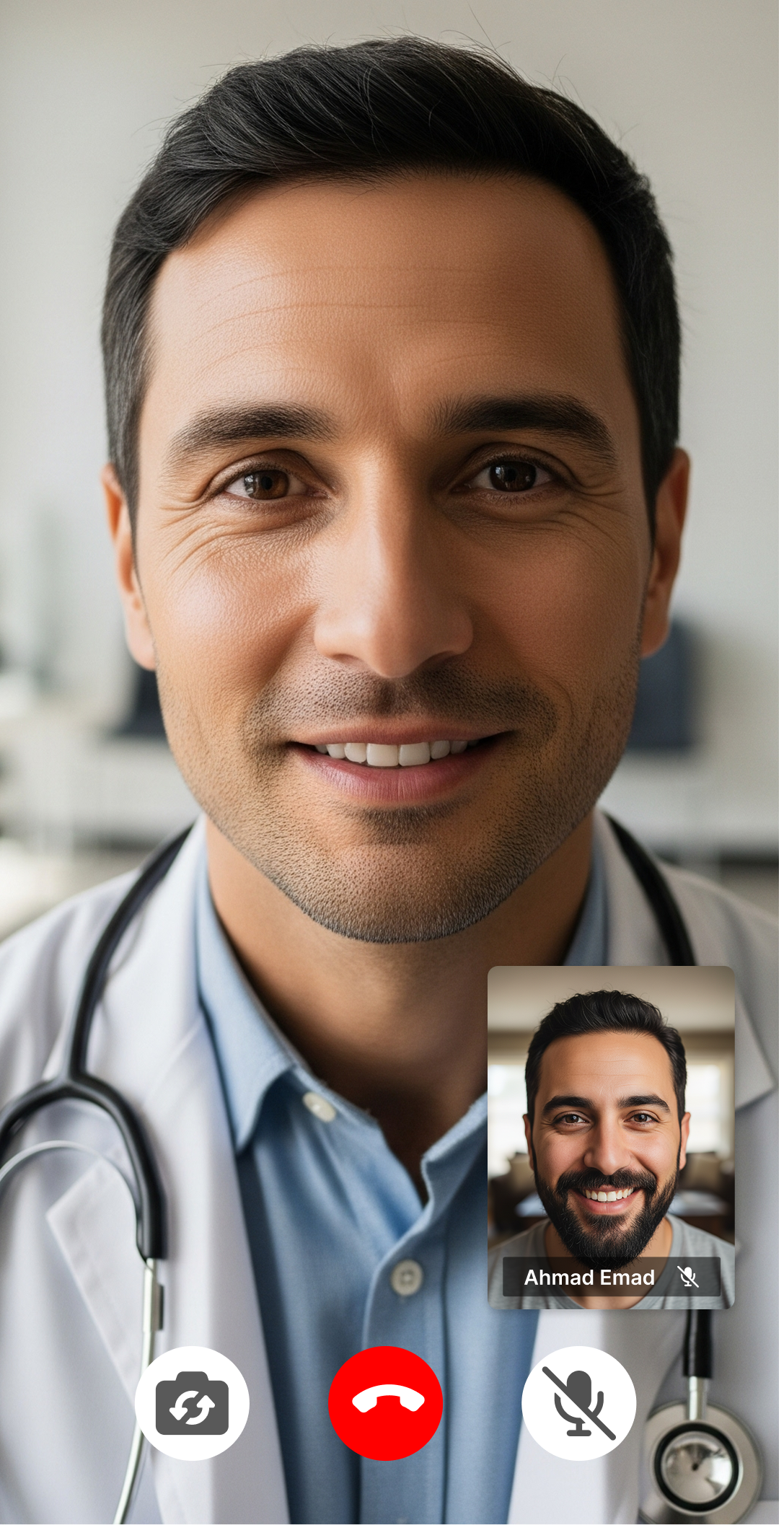 Seha Plus call screen